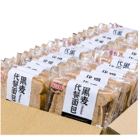 开口娃黑麦代餐面包紫薯面包粗粮早餐吐司面包
