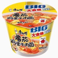康师傅big桶番茄鸡蛋牛肉面153g