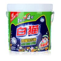 白猫新浓缩洗衣粉（丹麦进口生物酵素）1800g桶装亮白亮彩低泡易溶手洗机洗浓缩粉