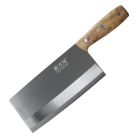 捞刀河不锈钢实木锋利菜刀家用切菜刀斩骨刀厨房刀具套装酒店厨师刀特惠LDH-007D