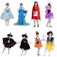 儿童服装小女巫cos化妆巫婆小精灵公主裙小红帽表演服女童