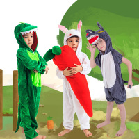 小白兔青蛙恐龙衣服小兔子猪儿童动物演出服装表演服霸王龙