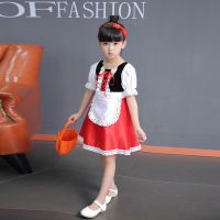 儿童服装女童公主化妆舞会小女巫cosplay南瓜小红帽演出服