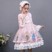 儿童服装儿童洛丽塔lolita裙子秋装女童连衣裙萝莉塔公主裙