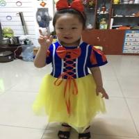 儿童服装迪士尼白雪公主裙子女童礼服演出服春夏款蓬蓬纱裙