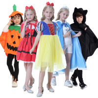 儿童服装男童女童小红帽白雪公主连衣裙冰雪奇缘蝙蝠衣cos