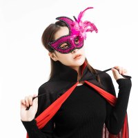 服装成人女巫婆红黑披风魔法师斗篷大人演出服派对舞会