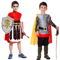 儿童服装装化妆舞会cos演出服国王男童王子表演服斗篷衣服