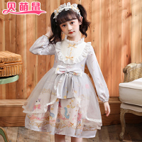 儿童服装女童洛丽lolita裙子秋公主裙长袖洋装洛丽塔连衣裙