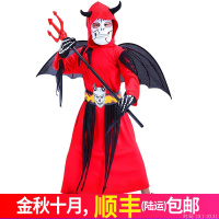 儿童演出服装cosplay女巫衣服男童恐怖魔鬼小恶魔死神吸血