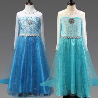 冰雪奇缘公主裙艾莎女童连衣裙春夏装正版爱沙裙子儿童服装