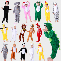 元旦儿童表演服卡通动物演出服装小兔子青蛙恐龙衣服小猫咪