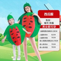 幼儿园六一表演出服水果蔬菜服装环保时装走秀衣服自制亲子