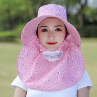 帽子女夏季防晒遮阳帽大檐户外骑车采茶凉帽遮脸防紫外线太阳帽