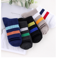 袜子男士中筒秋冬款运动袜纯色四季防臭中长款男袜短袜保暖