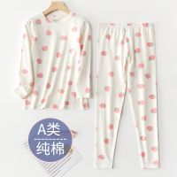 秋衣秋裤套装女纯棉少女学生棉毛衫大童初中高中女童保暖内衣薄款