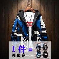 2020新款秋季工装外套男两面穿春秋夹克韩版潮流休闲男生学生褂子