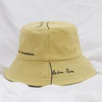 个性刺绣渔夫帽银灰色大帽檐遮阳盆帽子女休闲出游百搭秋