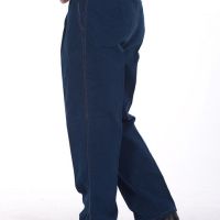 春秋加厚柔软纯棉防烫耐磨宽松牛仔电焊工作服长裤汽修劳保大码男