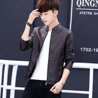 皮衣男外套2020新款男士皮衣皮夹克青年韩版修身皮衣外套休闲男装