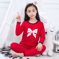 儿童保暖内衣套装加绒加厚男童女童秋衣秋裤中大童宝宝睡衣亲子款