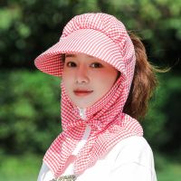 新款防晒帽子女韩版百搭夏天遮阳帽防紫外线骑车遮脸大沿凉太阳帽