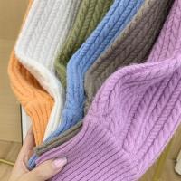 小乐cll chin浪漫情怀 重工麻花 质感超暖糯毛衣