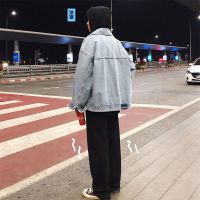 春秋季新款港风牛仔外套男士ins宽松休闲夹克男潮流褂子男装衣服