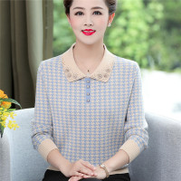 中老年女秋装上衣打底衫2020年新款毛衣40岁50中年妈妈洋气针织衫