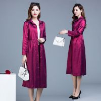 风衣女中长款韩版2020新款春秋时尚宽松气质变色龙过膝风衣外套潮