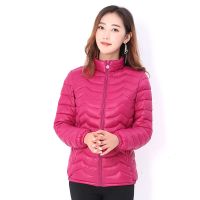 中老年女士羽绒棉衣秋冬女装短款棉袄妈妈装轻薄棉衣保暖大码外套