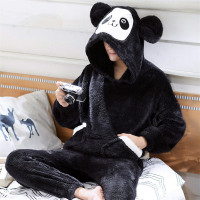 男士睡衣冬季法兰绒动物卡通加厚加绒珊瑚绒秋冬款冬天保暖家居服