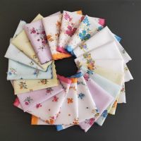 买10条送1条低价全棉女手帕 格子印花刺绣女士老式手绢吸汗薄软