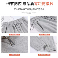 运动裤女宽松束脚灰色ins潮加绒秋冬季外穿显瘦百搭卫裤加厚休闲