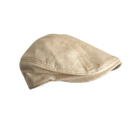 帽子女复古鸭舌帽男大头帽户外亚麻贝雷帽秋冬四季英伦文艺前进帽