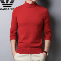 2020秋季新款男装纯色毛衣圆领长袖针织衫百搭打底大码羊毛衫潮