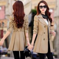 风衣女中长款春秋季新款30-40-50岁女装韩版外套