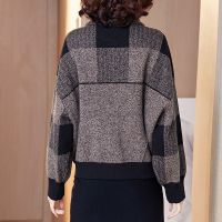 休闲开衫外套女2020新款春秋小西装上衣针织毛衣短款毛呢外套