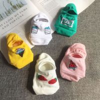 5双袜子女生韩版卡通短袜隐形袜浅口棉袜春夏季薄学院风可爱船袜