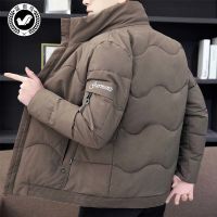 冬季加厚保暖外套男立领修身棉衣短款羽绒棉服袄子