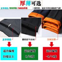 春秋厚款西裤男士休闲裤高腰宽松中老年冬季加绒加厚直筒爸爸裤子