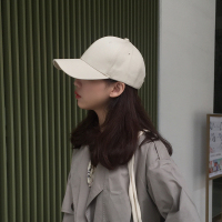 帽子女韩版ins潮鸭舌帽男秋冬薄款遮阳帽防晒遮脸纯色硬顶棒球帽
