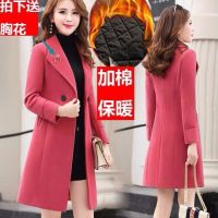 加棉/不加棉外套女韩版学生宽松大码毛呢胖妹妹大衣200斤呢子厚冬