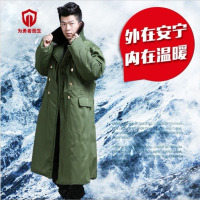 冬季男保安服长款加厚东北军大衣防寒保暖冷库棉大衣特种兵棉服