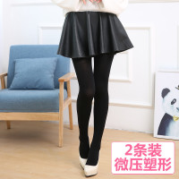 2条中厚春秋季连裤袜子打底裤加厚黑肉色女瘦腿防勾丝薄款丝袜裤