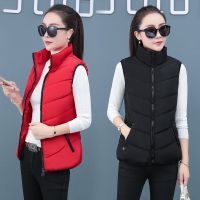 春秋季新款棉衣韩版休闲加厚修身短款棉服女士棉袄冬外套马甲两面