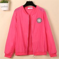 2020夏季新款韩版短款夹克外套薄外搭开衫大码女上衣棒球服长袖