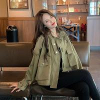 短风衣工装外套女春秋韩版宽松bf春秋新款潮薄款休闲复古港味学生