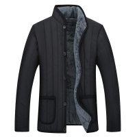 中老年男冬季棉衣内穿加绒加厚爷爷棉服小棉袄绵衣内胆