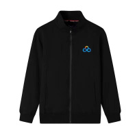 厚款纯棉银狐绒立领工作服零售云logo烫画+背后苏宁易购logo刺绣(尺码偏小,请参考尺码表拍)